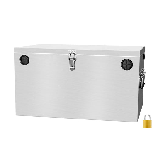 Peastorm 12V Car/RV/Marine Battery Box, Stainless Steel Battery Relocation Kit for Trailer, Boat, Trolling Motor, Kayak (Double Battery Box)