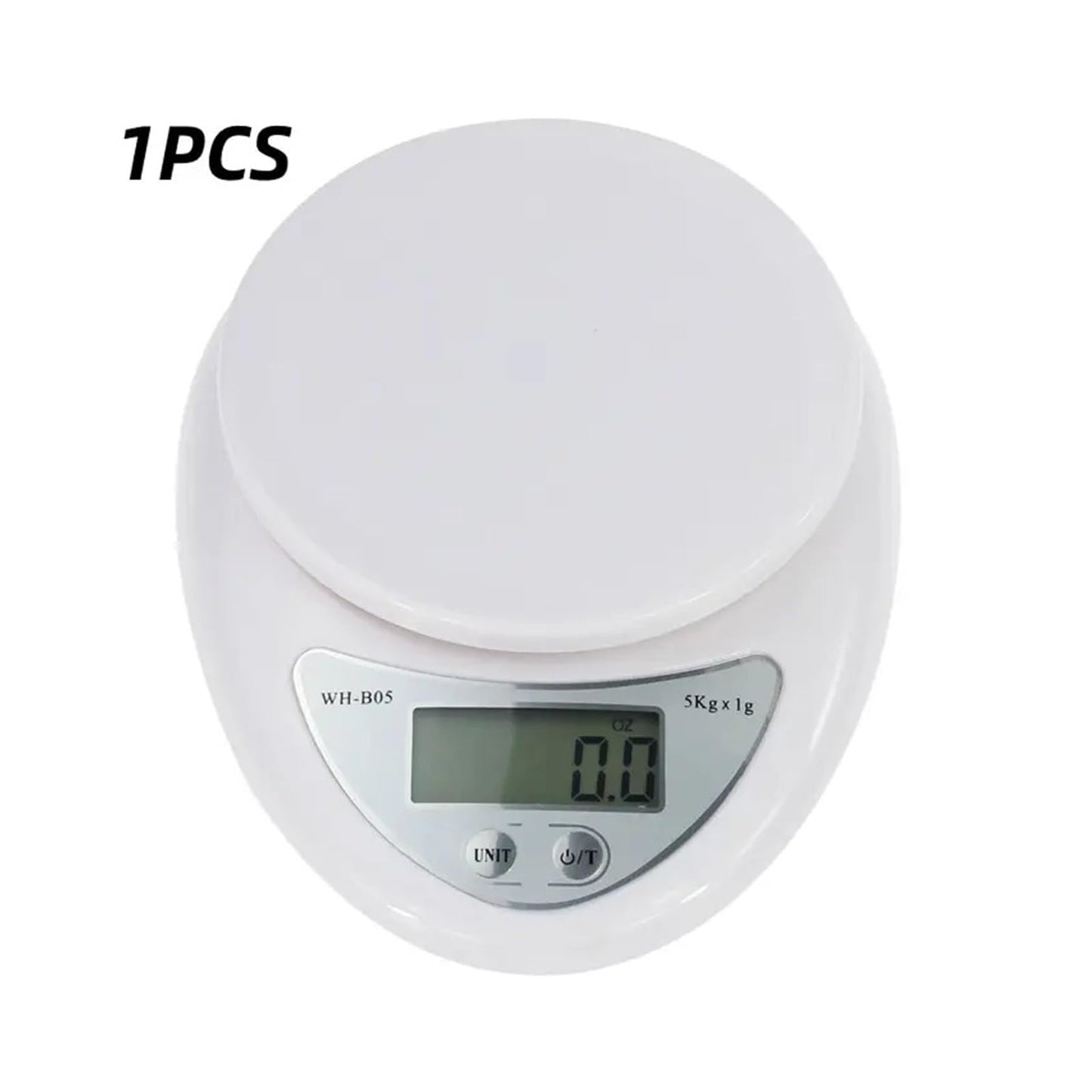 1 Piece 5kg LED Portable Digital Kitchen Scale Food Balance Weight Measuring Electronic Small Weighing