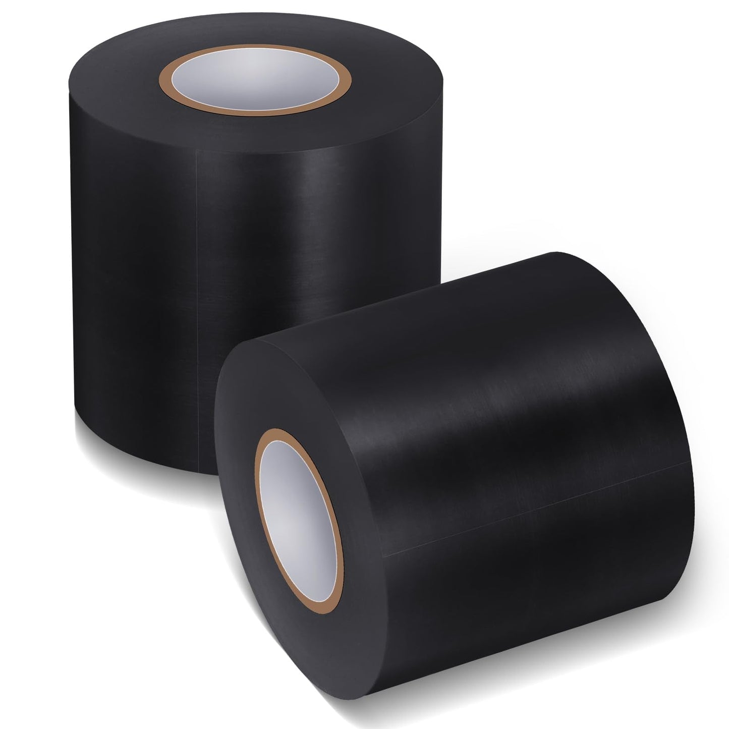 Pangda Wrestling Mat Tape 3 or 4 Inch Heavy Duty 7 Mil PVC Carpet Tape for Wrestling Grappling Exercise Mats Seaming Cover Gym Floor Carpet Seam(4'',Black,2 Rolls)