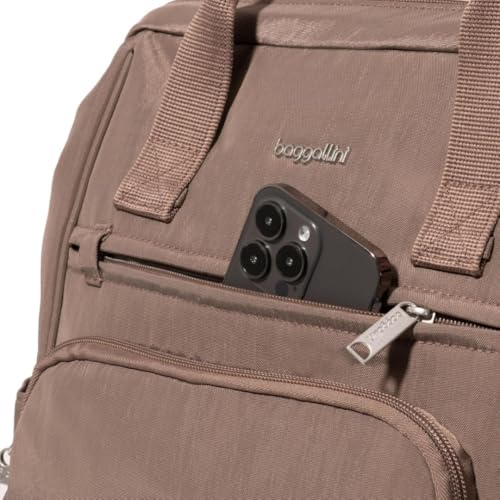 Baggallini Securtex Anti-Theft Windsor Backpack for Travel, Work & College, RFID & Locking Zipper, Up to 16" Laptop