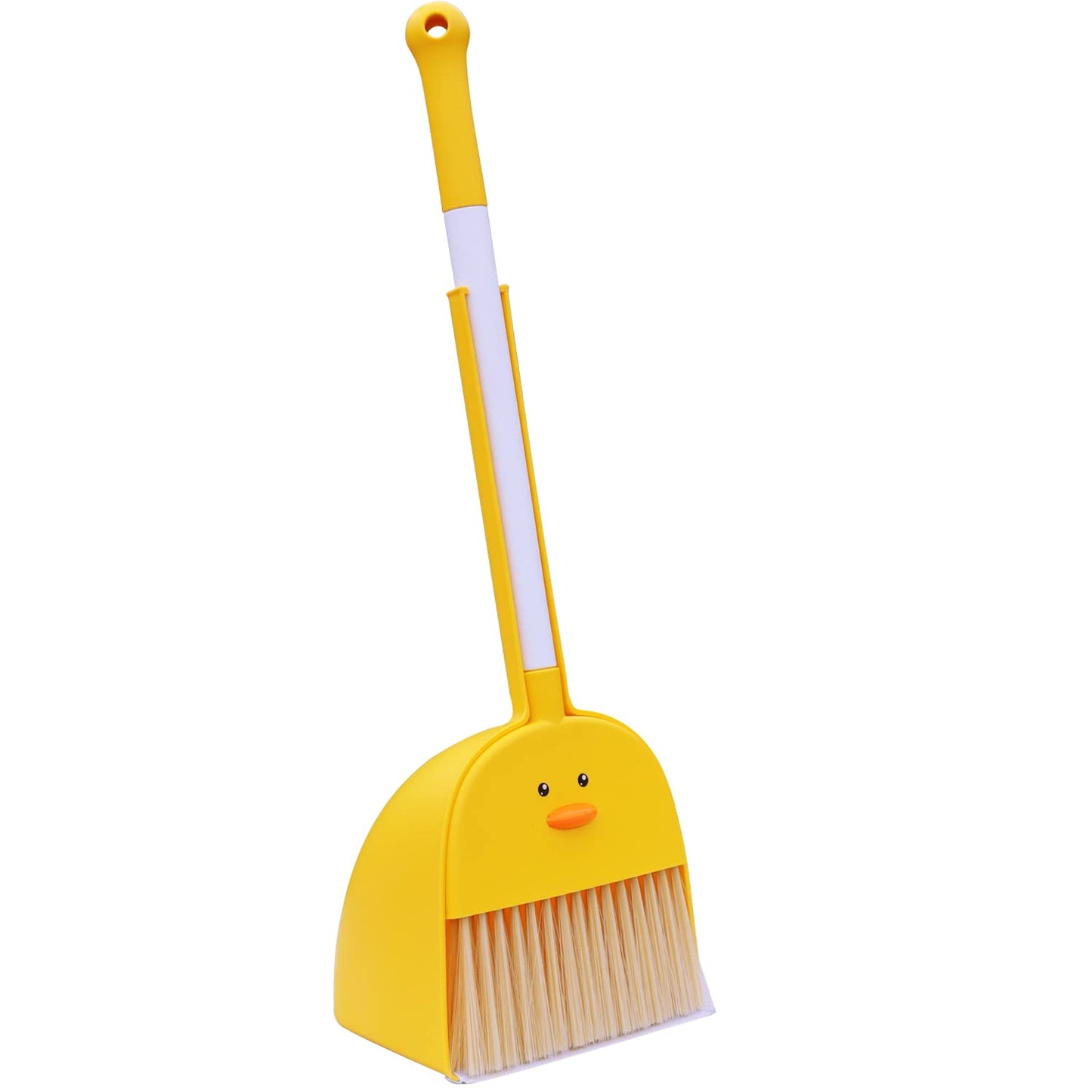 SCKTYZS Mini Broom with Dustpan for Kids,Boys Girls Small Cleaning Set, Combo Pretend Play Toys Toddler Little Housekeeping Helper Set-Yellow Duck…