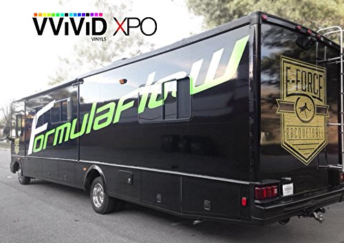 VViViD Black High Gloss Realistic Paint-Like Microfinish Vinyl Wrap Roll XPO Air Release Technology (50ft x 5ft w/Toolkit)