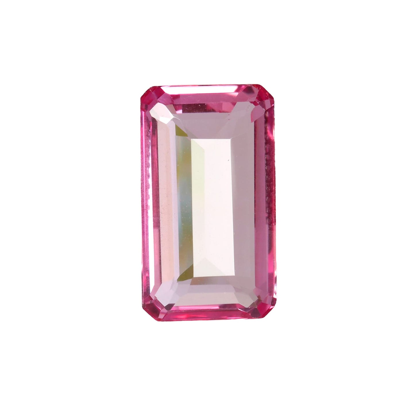 REAL-GEMS - 14. Carat Pink Kunzite Emerald Cut Loose Gemstone for Thanks Giving