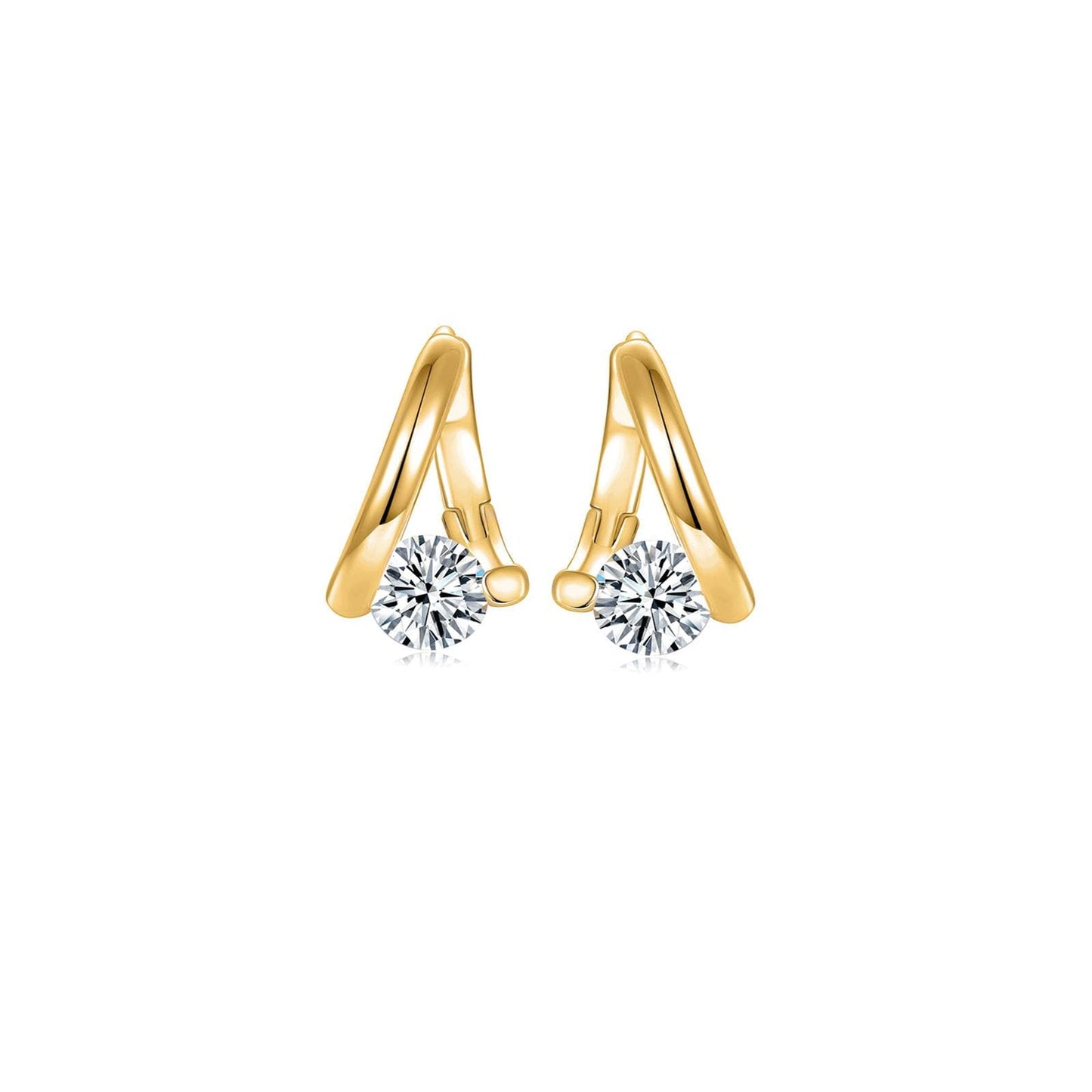 Lymphatic Earrings for Women Negative Lon Lymph Detox Earrings Lymphvity Germanium Earring Drainage Slimming Jewelry Gift (Gold1)