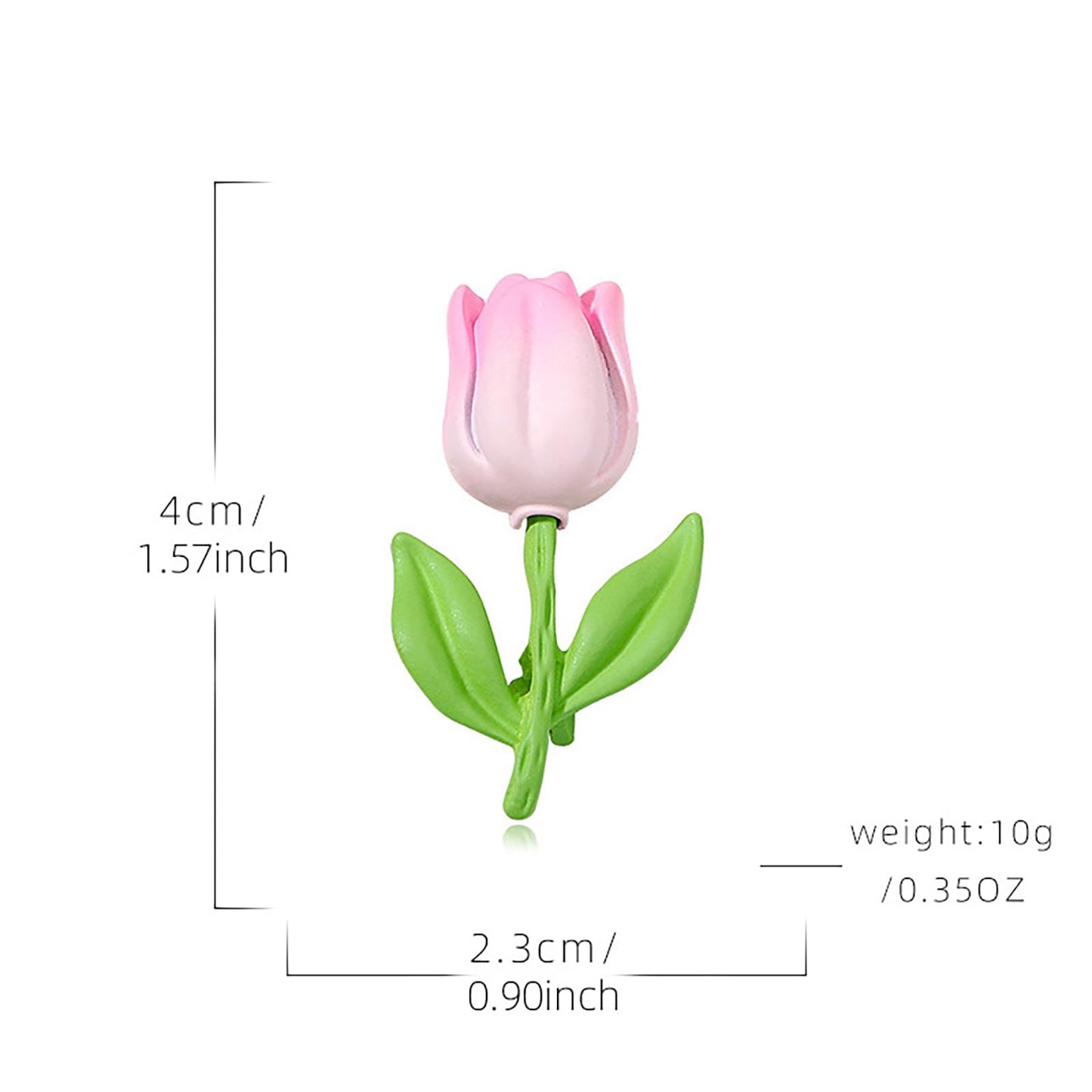 Pink Tulip Brooch Pin for Women Delicate Tiny Flower Brooch Delicate Tiny Flower Lapel Pin Suit Dress Accessory Mother's Day Wedding Birthday Party Jewelry Gift