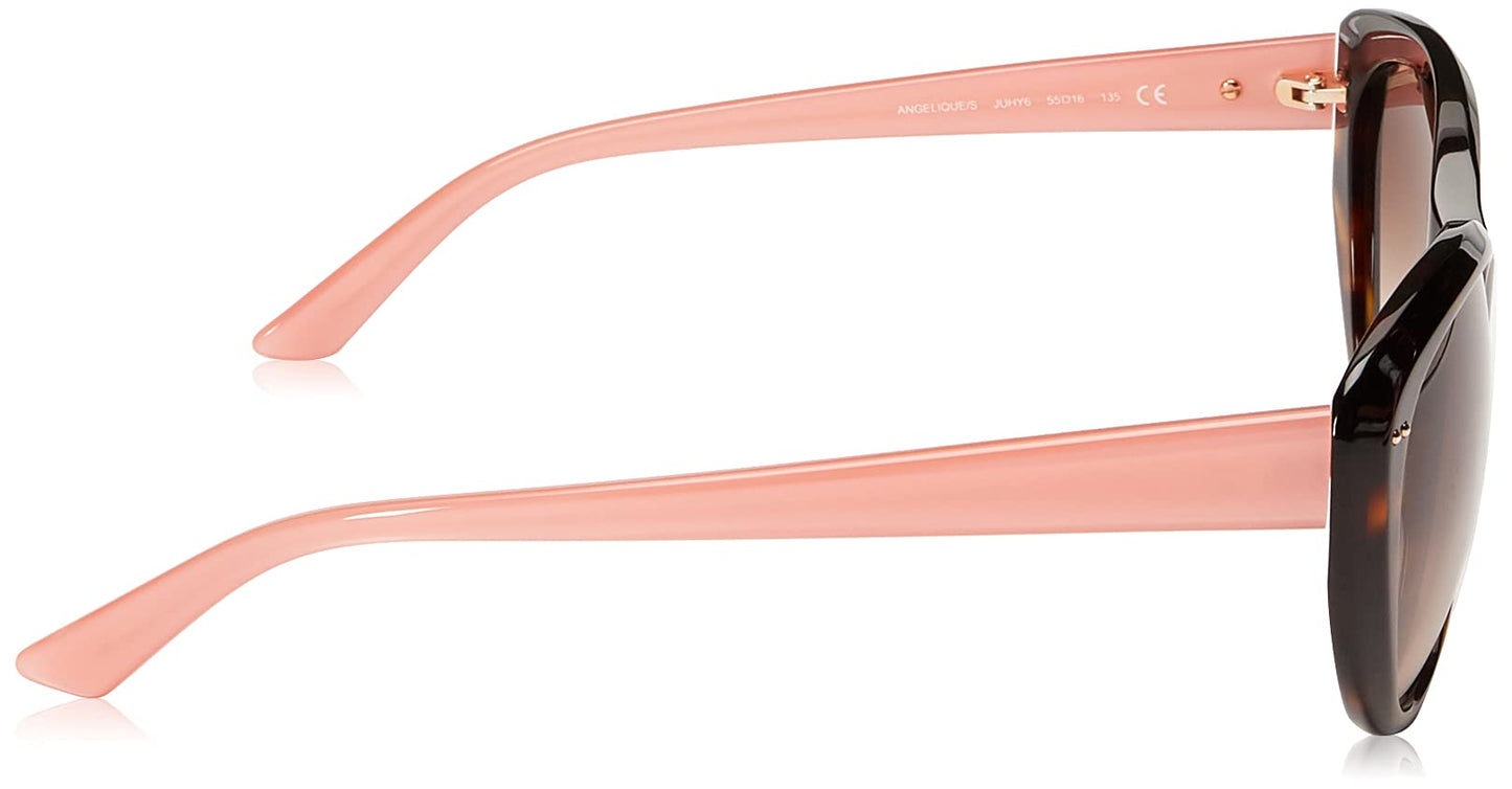 kate spade new york Angelique Sunglasses, Women's Trendy Rx-Able Cat Eye Sunglasses with 100% UV Protection Coating & Branded Travel Case
