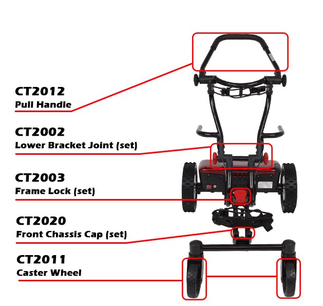 CaddyTrek R2 Follow Golf Caddy, Red