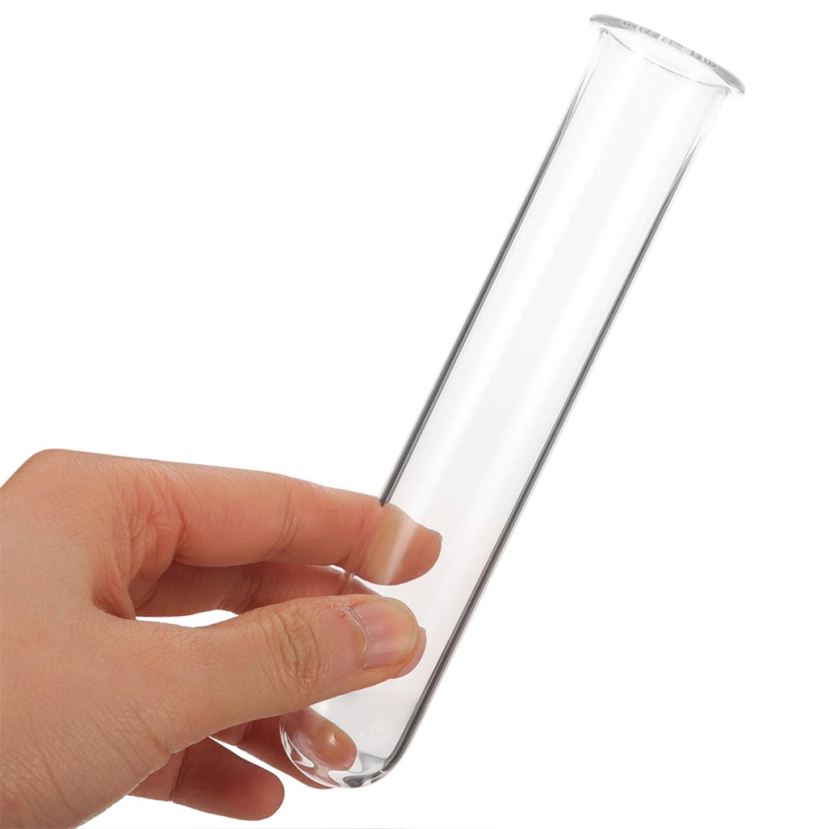 Luxshiny Glass Hydroponic Test Tube Vase Set 4pcs (2.5x3x18cm) Glass Propagation Holder for Desktop Plant Tubes and Terrarium Plant Propagation in Home Décor