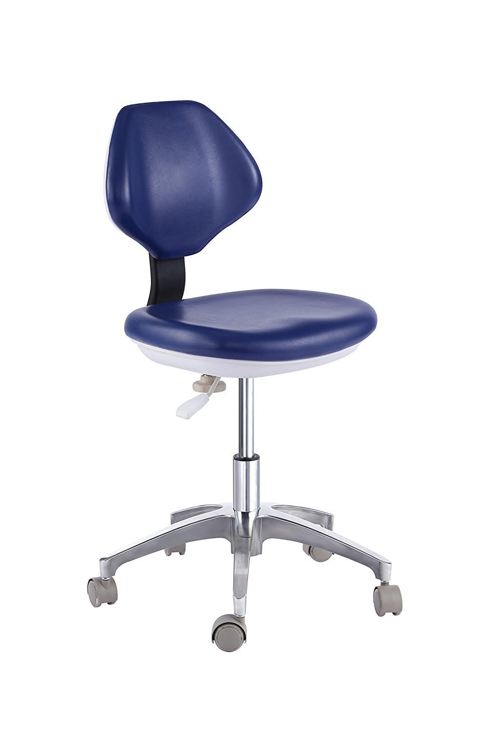 Dental Medical Chair for Dentist Doctor's Stool Adjustable Mobile Chair PU Leather Black(14#)