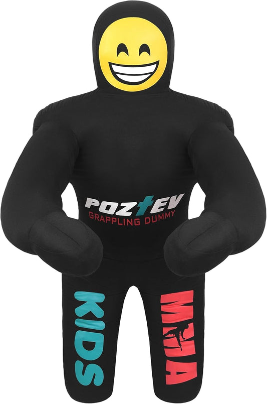 POZTEV Kids Grappling Dummy – 3ft Unfilled Wrestling Dummy, MMA & Jiu Jitsu Dummy Training for Youth