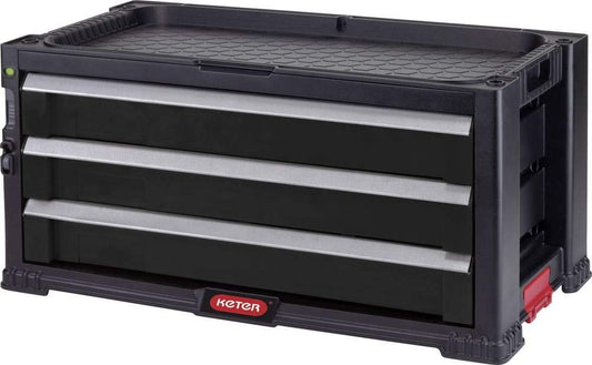 Keter Tool Trolley with 3 Drawers 59 x 29 x 26 cm