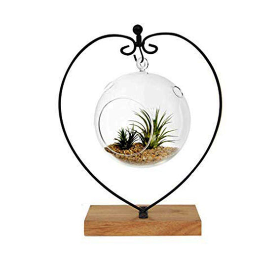 YEARCHY Hanging Ornament Display Rack Stand Hook Chrismas Ornament Party Decoration Holder Pot Hanging Terrarium Home Office Decor Hanger (1, Rectangle)