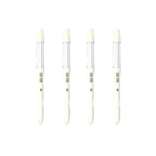 IPPINKA Sustee Aquameter, White, Small, Set of 4 - Soil Moisture Meter for Potted Plants - Plant Water Sensor (Refillable Style)