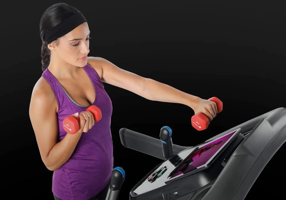 Horizon Fitness 7.4 AT Studio Series 3.5 HP Smart Treadmill with Bluetooth and Incline, Heavy Duty Folding Treadmill 350lbs Weight Capacity, Pro Running Machine for Home Exercise and Running with Apps