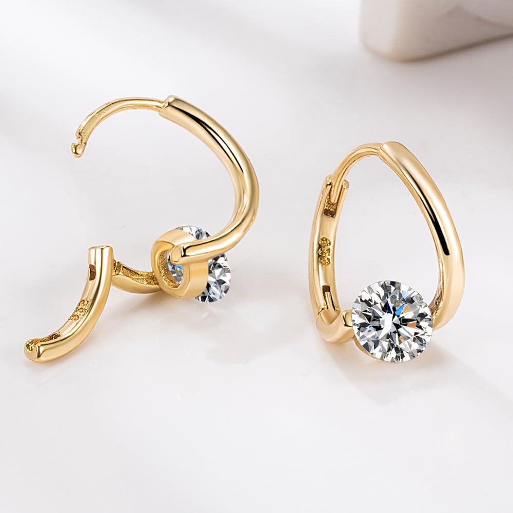 Halolux Lymphvity Germanium Earrings,Atheniz Lymphatic Earrings,Lymphatic Drainage Germanium Jewelry for Women(Gold+Silver)