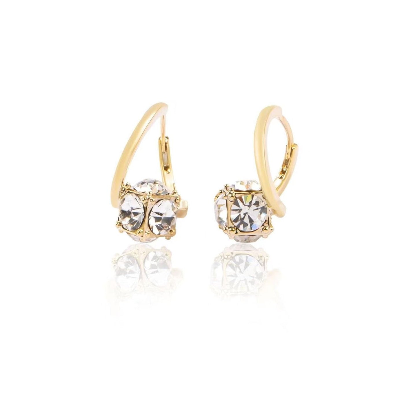 Lymphvity Earrings for Women Lymphvity Germanium Earrings Histone Lymphvity Acupuncture Earrings Atheniz Lymphatic Earrings Lymphatic Drainage Earrings Dainty CZ Zircon Lymphatic Drainage Earrings (White)