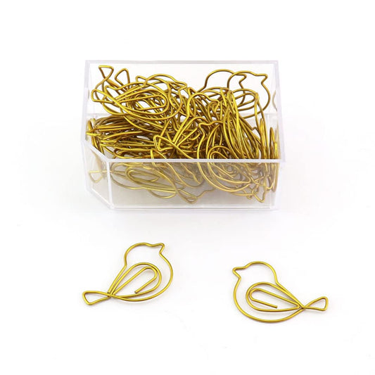 30Pcs Cute Bird Paper Clip JruiZhp Creative Decoration - Suitable for Home, School, and Office Use - Stationery Paper Clip and Binder (Design A)