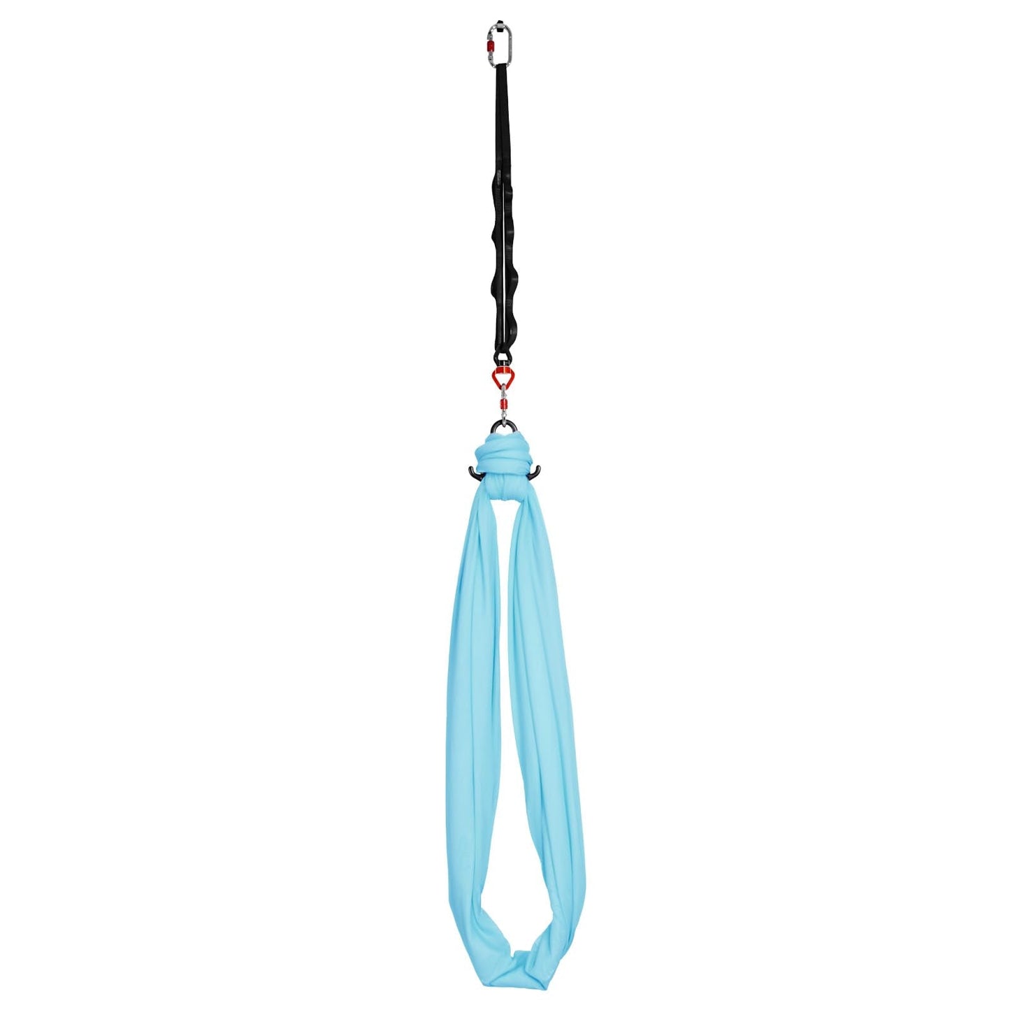 VEVOR Sensory Swing for Kids & Adults, Maximum 300 lbs Load Aerial Silk, Indoor & Outdoor Double Layer Therapy Cuddle Swing with 360° Swivel Hanger, Calming Compression Therapy Swing, Light Blue