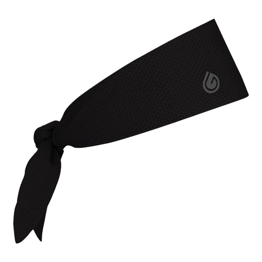 Gymwrap 2.0 Sweat-Wicking Workout Headband - Athletic Non Slip Workout Headbands for Men and Women, Adjustable Wide Fabric Headband for Gym, Running, Yoga, Sports, and Outdoor Activities - Black