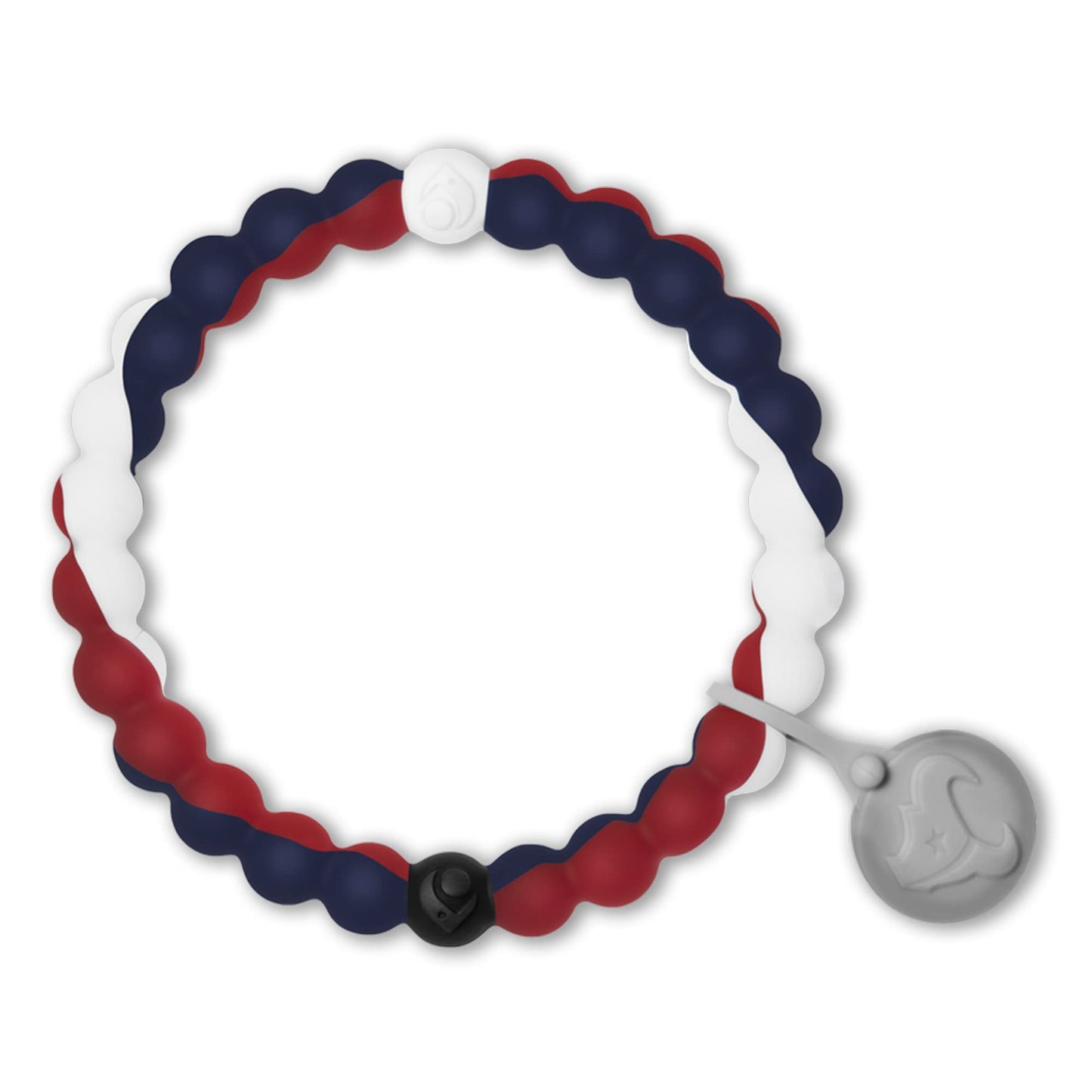 Lokai Silicone Beaded Bracelet for Men & Women, NFL Football Collection - Houston Texans, Medium - Silicone Jewelry Fashion Bracelet Slides-On for Comfortable Fit