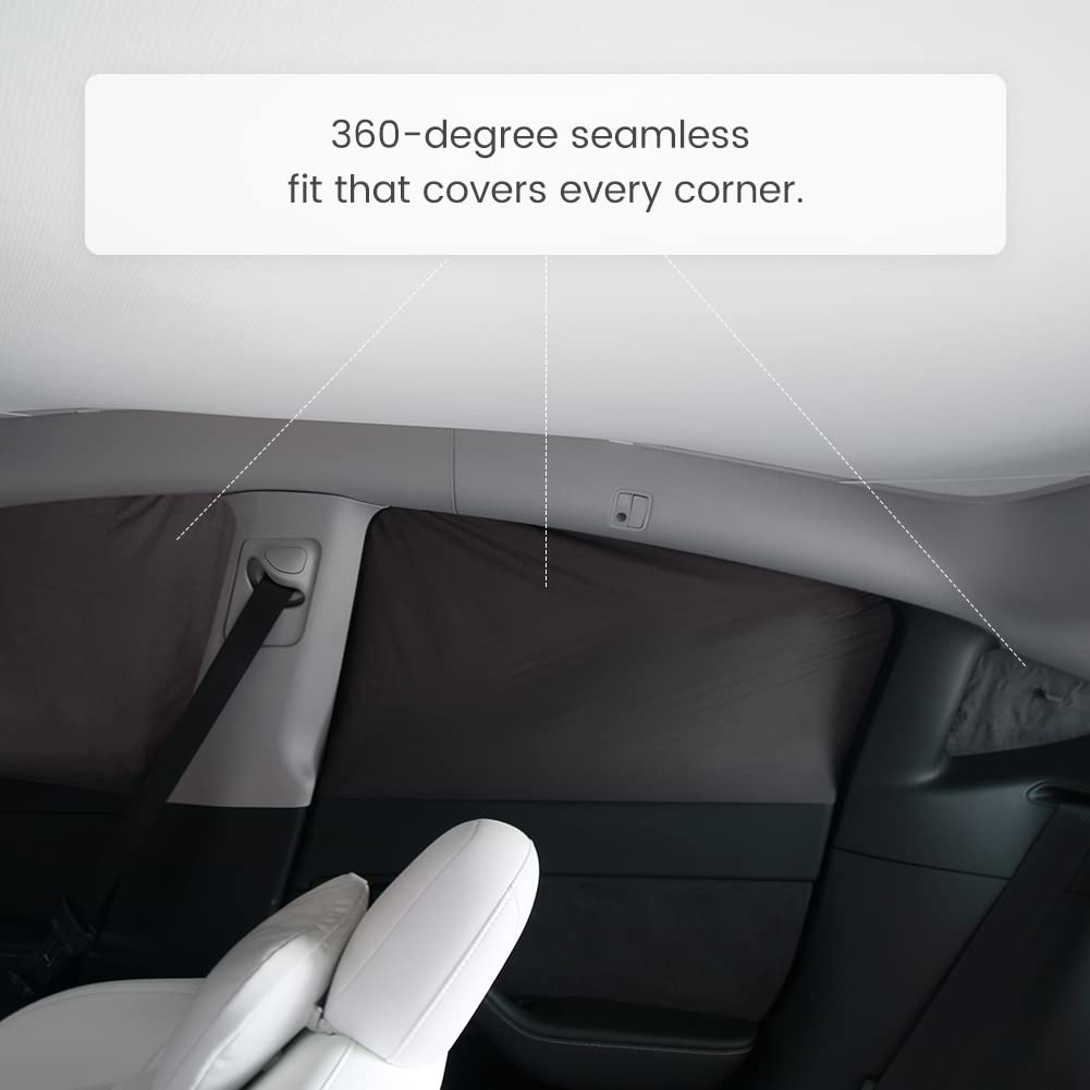 Havnby 2020-2024 Tesla Model Y Curtains Car Privacy Windshield Sun Shade for Camping Foldable Auto Accessories UV and Sun Protection 8-Piece
