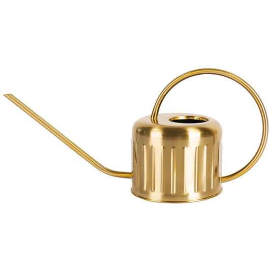 BLstyle 34oz/1L Stainless Steel Watering Can, Rust-Proof Indoor/Outdoor Watering Can for House Plants, Long Spout Water Can for Succulent Bonsai Garden Flowers (Gold Color)