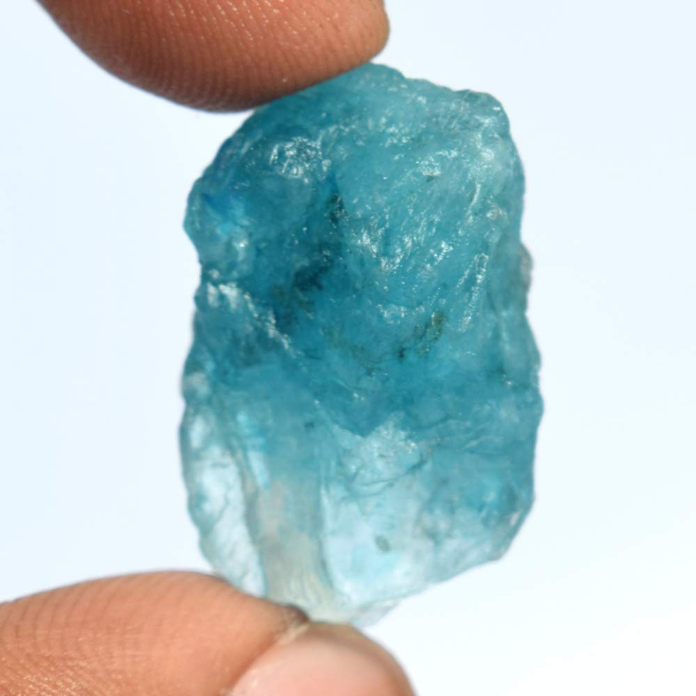 GEMHUB Crystal Aquamarine 26.00 Carat Natural Rough Aquamarine Gemstone Necklace For Women And Mens