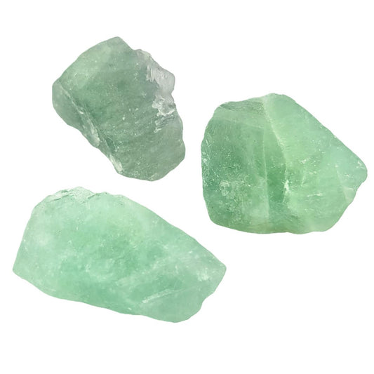 3-5Pcs Natural Green Fluorite Raw Crystals Rough Stones Rocks for Tumbling Polishing Cabbing Gemstones Crystals and Healing Stones for Wicca Reiki,Fountian Rocks for Decorations (Green Fluorite)