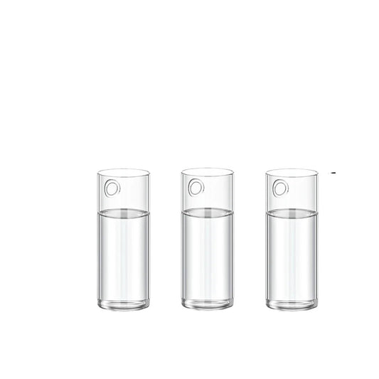 Glass Vase Vase 3Pack Wall Hanging Glass Planters Plant Terrarium Plants Holders Air with Plastic Invisible Traceless Hangers(3Pcs Small)
