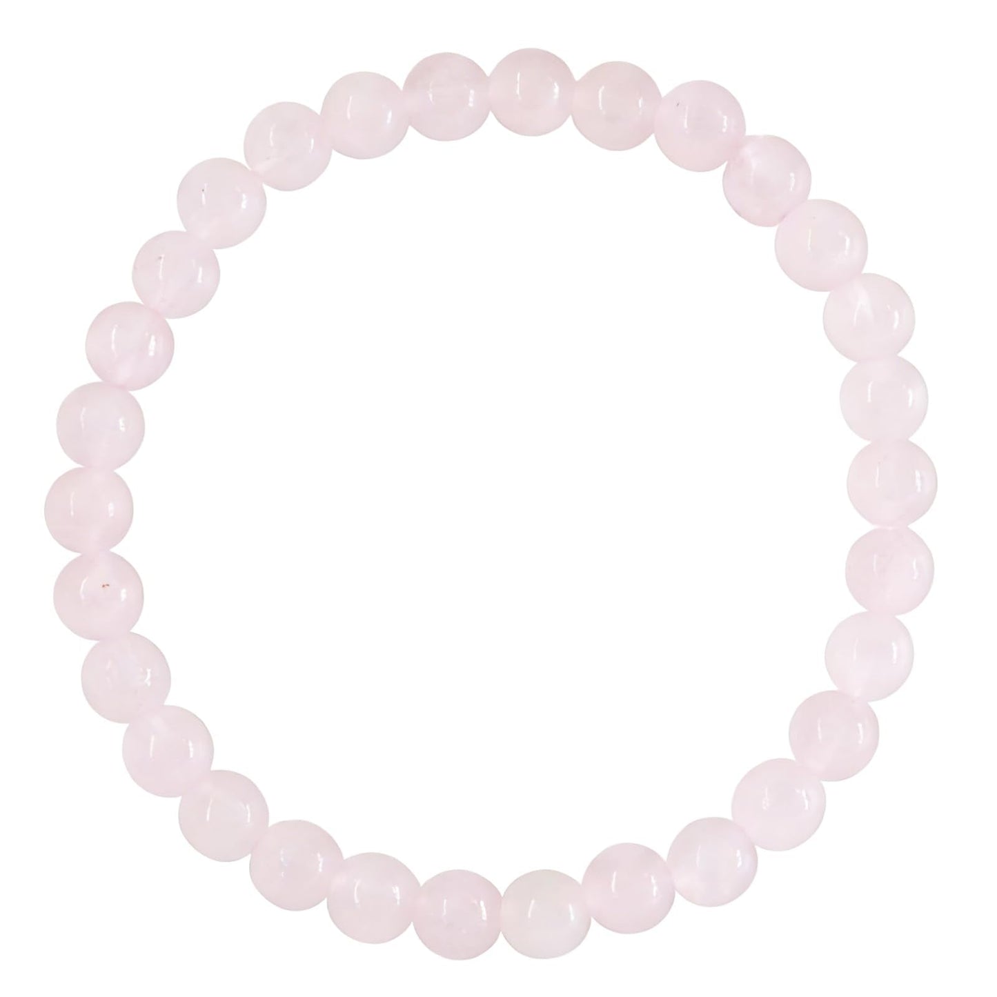 Rose Quartz Crystal Bracelet, Enhance Compassion & Positive Vibes Spiritual Jewelry Heart Healing Rose Quartz Beaded Bracelet, Soothing Energy Stone for Anxiety Relief