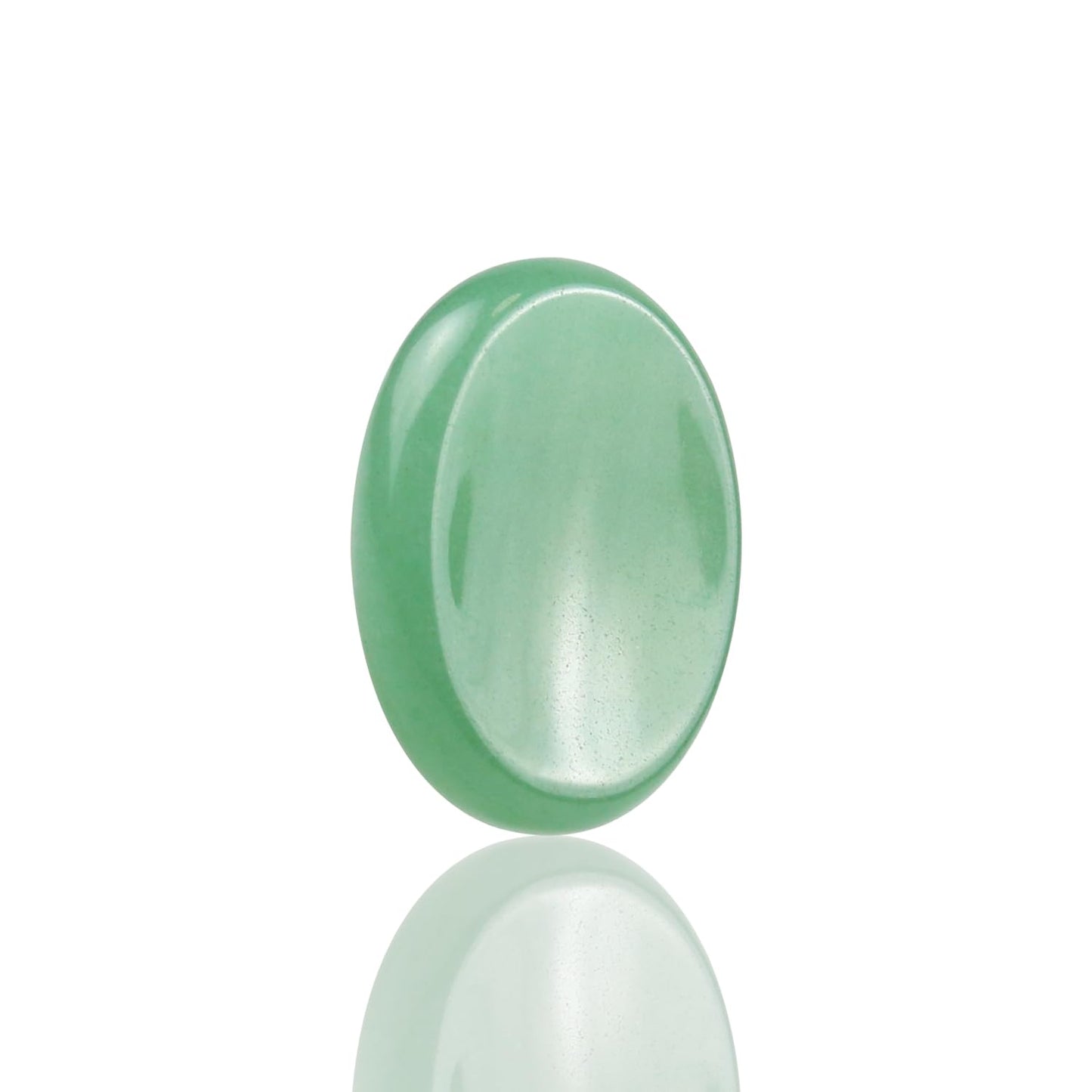 Nvzi Worry Stones Green Aventurine Crystal, Chakra Crystals and Healing Stones, Oval Palm Stone, Thumb Stone, Crystals for Beginners, Spiritual Gifts for Women, Meditation Accessories (1PCS)