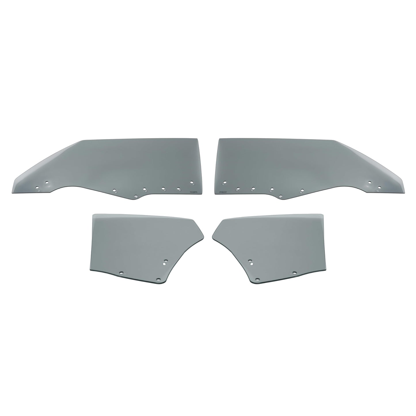 ALMULOO Side Door Window Glass Compatible With 1970-1972 Chevrolet Chevelle Malibu Hardtop 2 Door Quarter Glass Dark 4Pcs 2 Packages