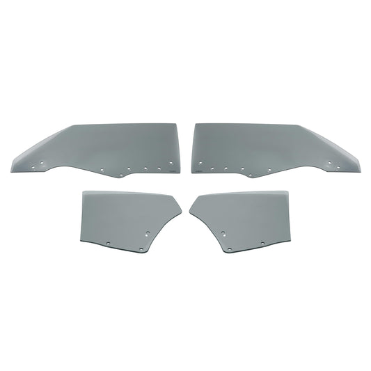 ALMULOO Side Door Window Glass Compatible With 1970-1972 Chevrolet Chevelle Malibu Hardtop 2 Door Quarter Glass Dark 4Pcs 2 Packages