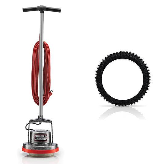 Oreck Commercial Orbiter Floor Machine with Nylon Carpet Shampoo Brush