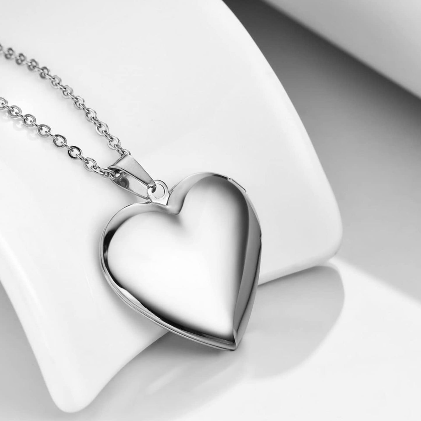 PHOCKSIN I Love You Dad Text Engraved Photo Lockets That Holds Pictures Gifts For Daddy On Fathers Day From Daughter Son