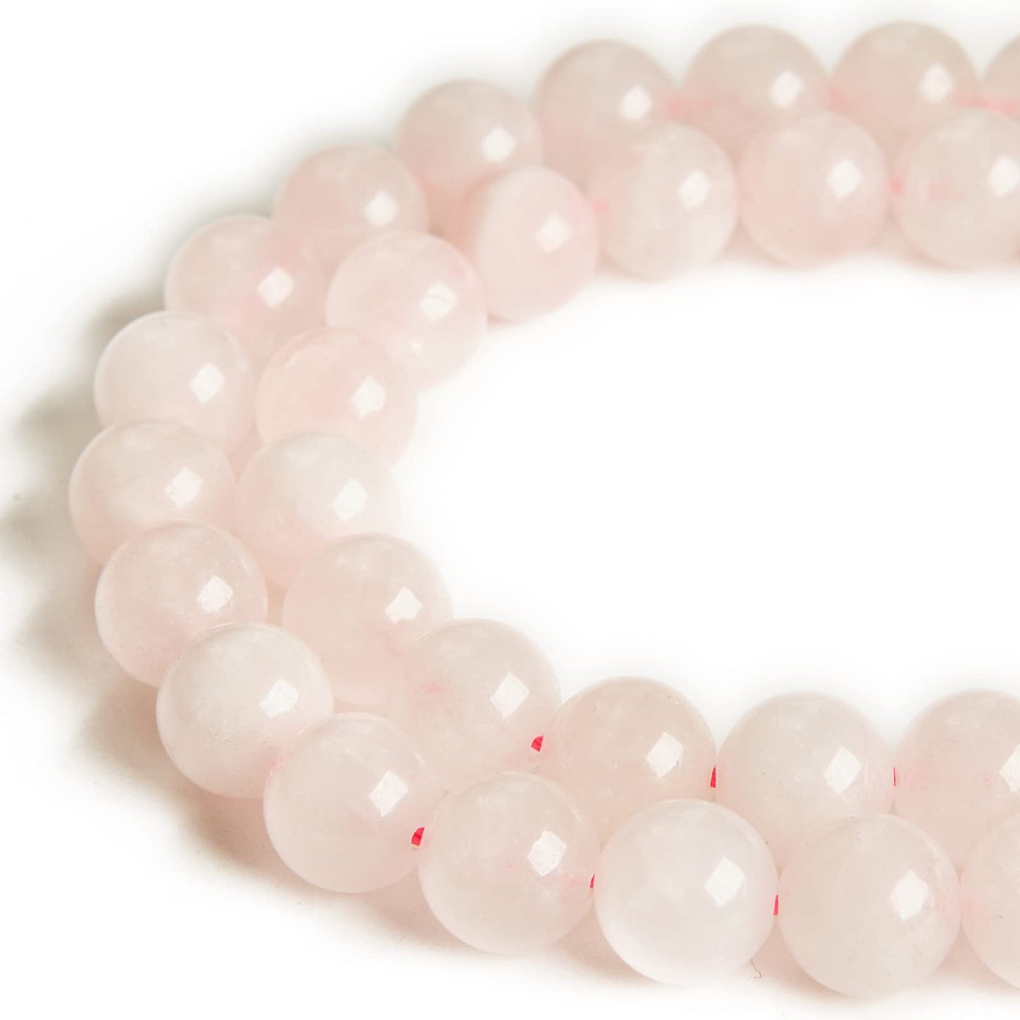 100pcs 6mm Rose Quartz Beads Natural Gemstone Beads Round Loose Beads for Jewelry Making