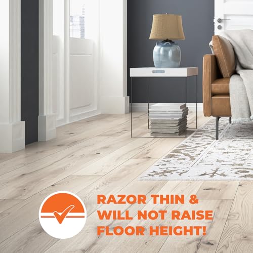 QuietWarmth Float QWARM1.5X10F240 Radiant Floor Heating Mat for below Laminate, Wood, Luxury Vinyl Floating Flooring- Cuttable Mat Size 1.5’x10' 240 Volt (Covers 15sf)
