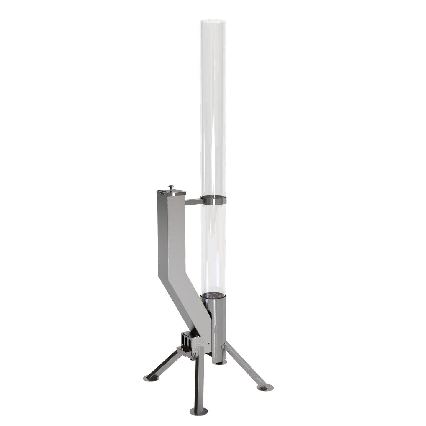 Gardenflare GARDENFLARE Stainless Steel Pellet Stove & Smokeless Firepit, Patio Heater for Ambiance - Fire Pit for Patio, Fire Tube, Outside Backyard Bonfire & Outdoor Fireplace (Silver, Premium)