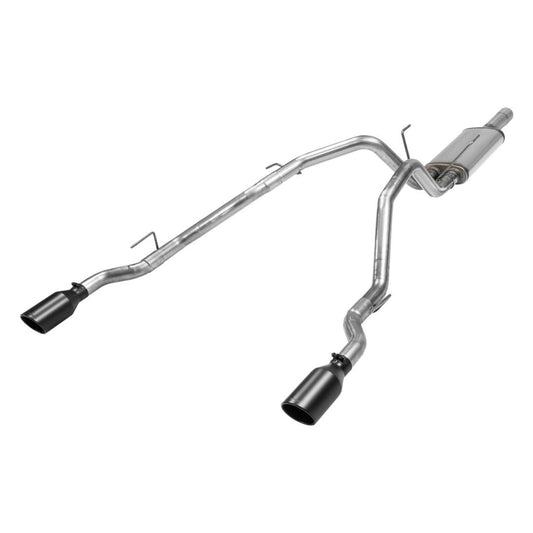Flowmaster 717860 FlowFX Cat-Back Exhaust Kit Dual 2.5 Inch 409 Stainless Steel Tailpipes 4.5 Inch Black Ceramic 304 Stainless Steel Tips Compatible with 2009-2024 Classic Body Ram 1500 5.7L Hemi