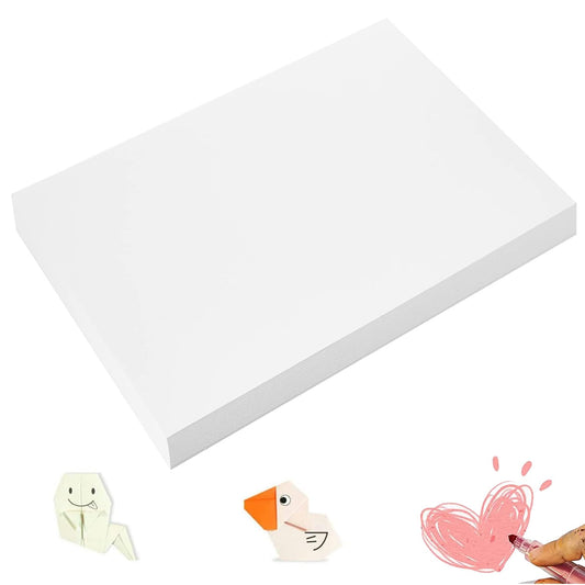 300 Sheets Arts Craft Paper for Drawing 18” x 24” White Construction Paper for Art Project Supplies, Standard Weight