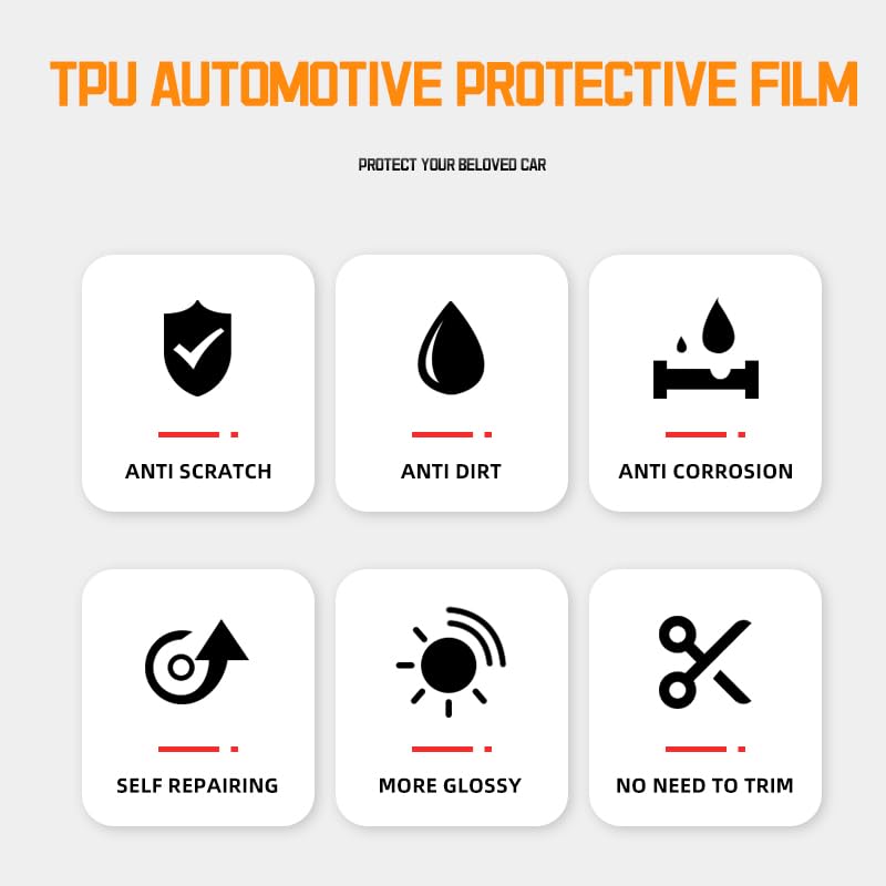 for 2025 2026 Model Y Juniper Precut Paint Protective Film 8.5 Mil TPU PPF Clear Car HD Scratch Exterior Accessories(Hood + Fender 3Pcs)