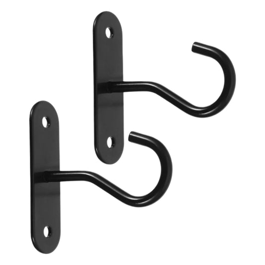 JTJIYN 2Sets Metal Hooks Hanging Brackets for Plants Flowerpot Ceiling Kits Basket Wall Garden Outdoor Plant Hangers for Hanging Lanterns