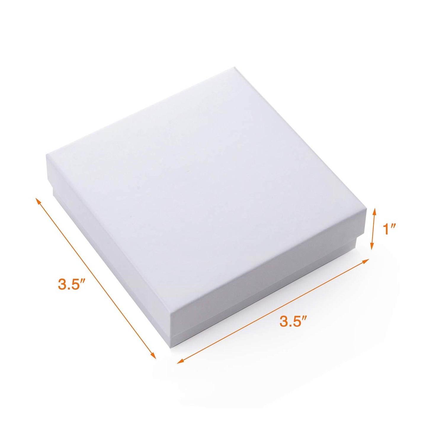 GEFTOL Jewelry Gift Boxes 40 Pack 3.5x3.5x1 Inch Cardboard Jewelry Boxes,Small Gift Boxes for Jewelry Earrings Necklaces Handmade Bangles Bracelets(White)