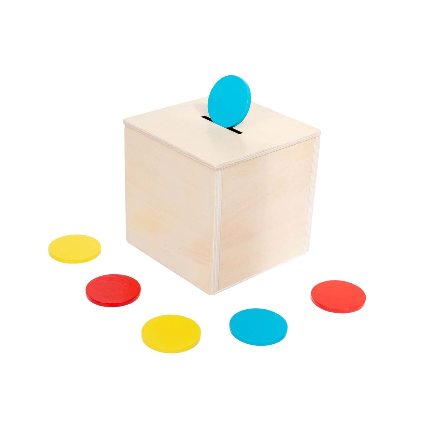 4 in 1 Montessori Play Kit Box - Cotton Swab Board, Coin Box, Carrot Harvest Game, Matchstick Color Drop Game Montessori Toys for Babies 6-12 Months, 1 Year, 2 Year