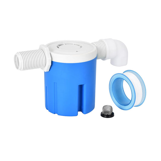 Float Valve 1/2" Side Inlet Male Automatic Water Level Control Valve for Water Tank, Water Tower, Swimming Pools, Livestock Water Trough, Aquaculture, Aquariums.