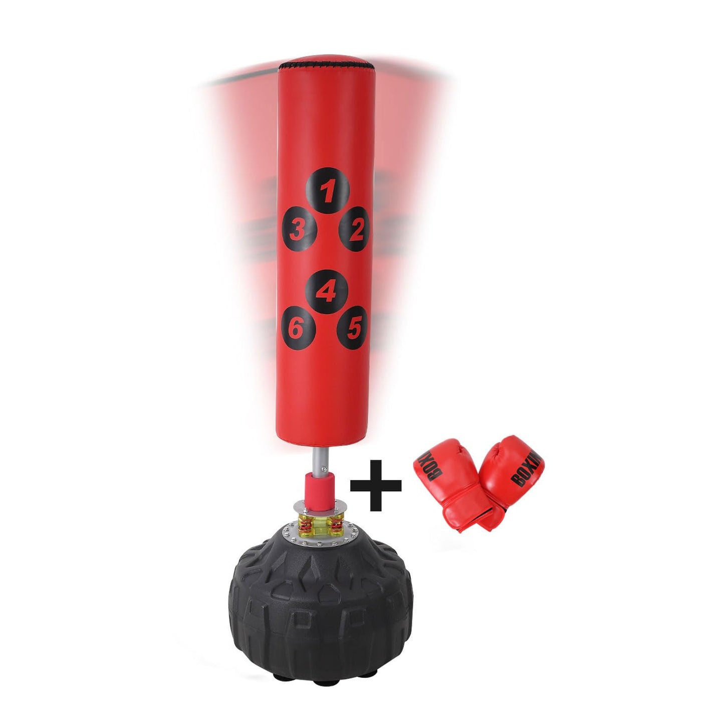 Punching Bag with Stand - 70inch, 203lbs Bearing, Freestanding Heavy Boxing Bag for Adult Youth, Large Stable Base, Kickboxing Bags