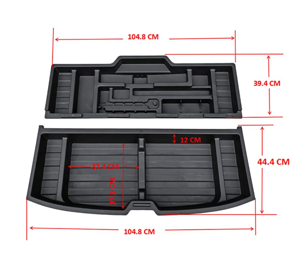 SSBOX Trunk Custom-Fit Organizer for 2023-2026 Honda CR-V, SUV Insert Cargo Rear Hatch Storage Box for CRV EX LX EX-L Touring Turbo Plus Sport Accessories