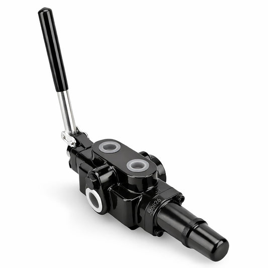 INPANOLS Hydraulic Log Splitter Valve, 1 Spool 25GPM 3626PSI Hydraulic Directional Control Valve, Hydraulic Loader Valve w/Joystick for Log Splitter, Small Tractors & Loaders