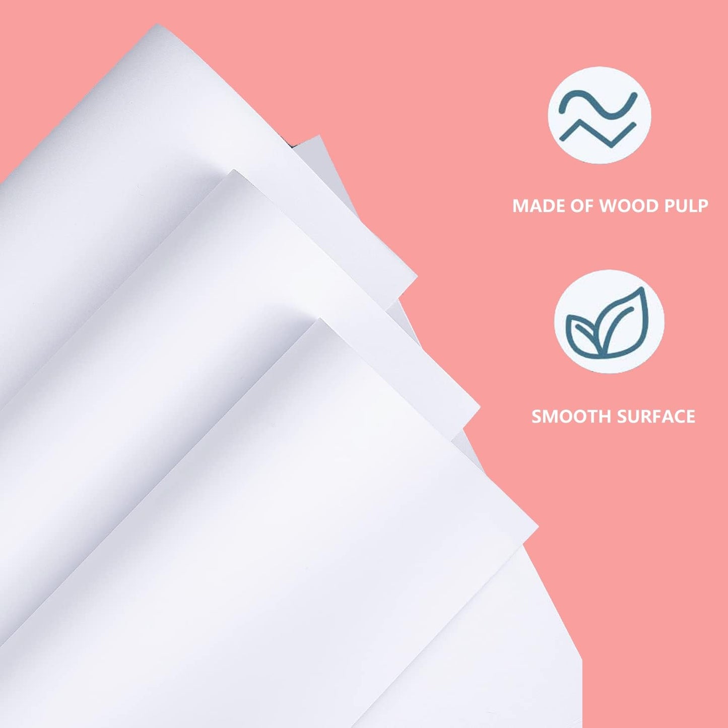 100 Sheets Arts Craft Paper for Drawing 12” x 17” White Construction Paper for Coloring, Creating, School Art Project Supplies, Standard Weight