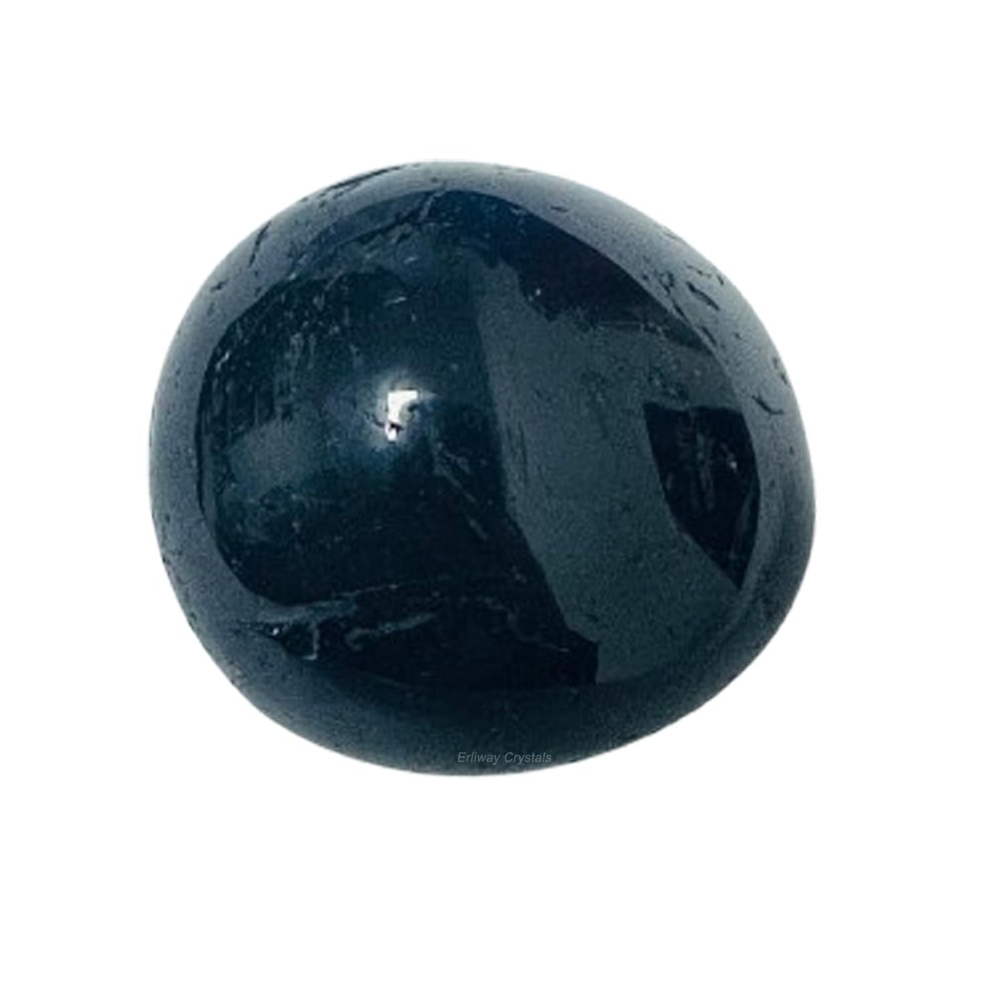 Erliway 1PC 1.25-2" Black Tourmaline Tumbled Stone, Polished Reiki Healing Crystal and Stone, Natural Tumbled Polished Stones for Energy Witchcraft Therapy Meditation Protection Home Decor
